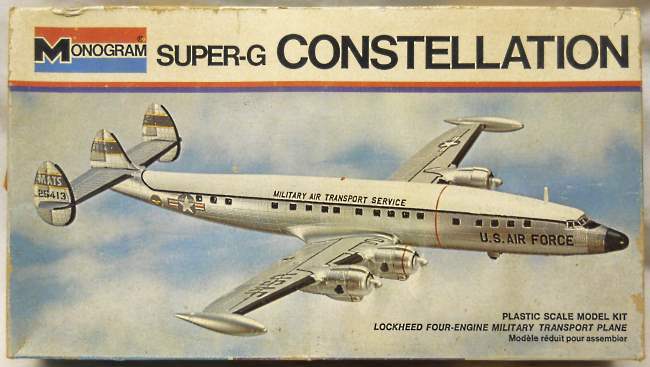 Monogram 1/131 Super G Constellation C-121C MATS Transport - White Box Issue, 7591 plastic model kit